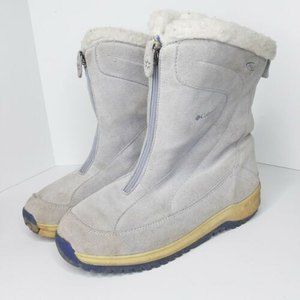 Columbia Hiking Boots Womens Size 6 Techlite Waterproof Gray Shoes BY1185 S1